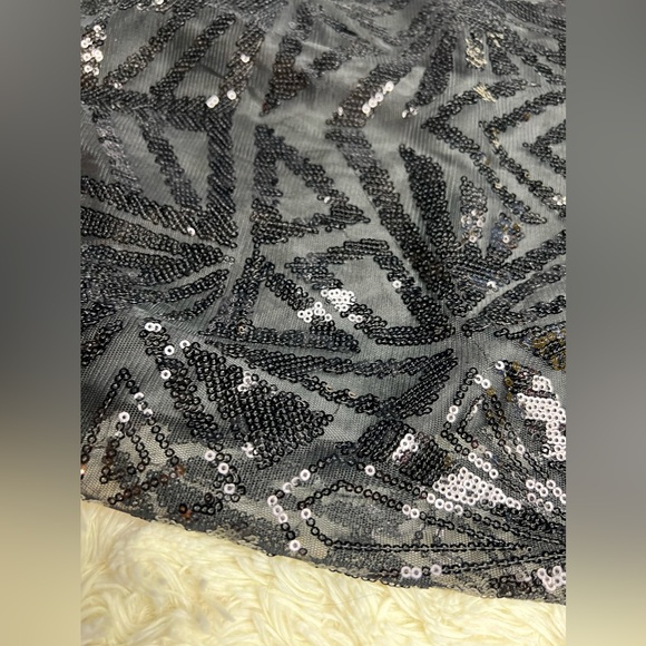 New Jessica Simpson black sequin cocktail dress size 4 - Picture 11 of 13